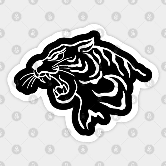 Year of the Tiger Sticker by valentinahramov